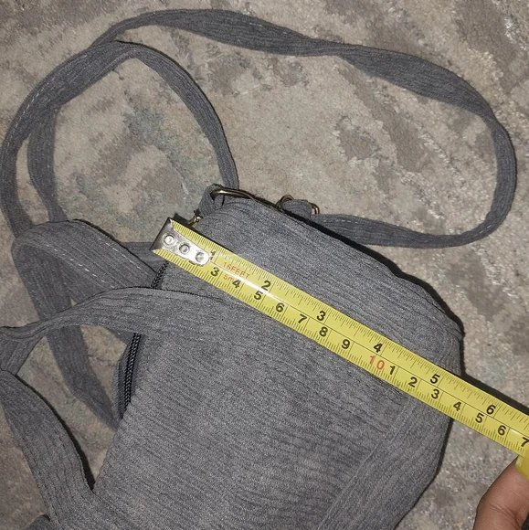 Gray Corduroy Crossbody - Picture 8 of 9